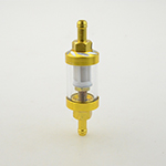 95mm*7mm Gold Motorcycle CNC Universal Transparent Gas Fuel Filters motocross ATV Quad