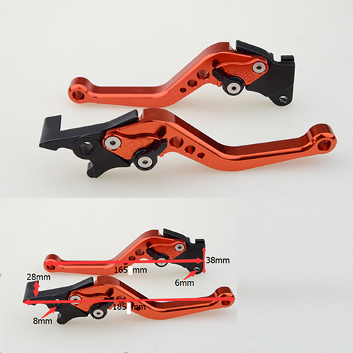 New Orange CNC Adjustable Motorcycle Brake Clutch Lever fit for most ATV scooter