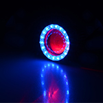 12v-72v Motorcycle LED with Angle eye Devil eye headlights super-bright focusing laser