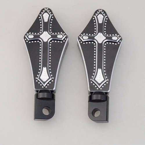 CNC Billet Aluminum Motorcycle Footrests Foot pegs For Harley XL 883 1200 48 Touring Sportster D