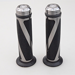 Black&Grey Universal Handlebar Grips Bar DIY Motorbike Handle Hand Bar Ends Aluminum Grips