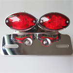 Motorcycle LED Lamp Turn signal Brake License Plate Cateye Tail