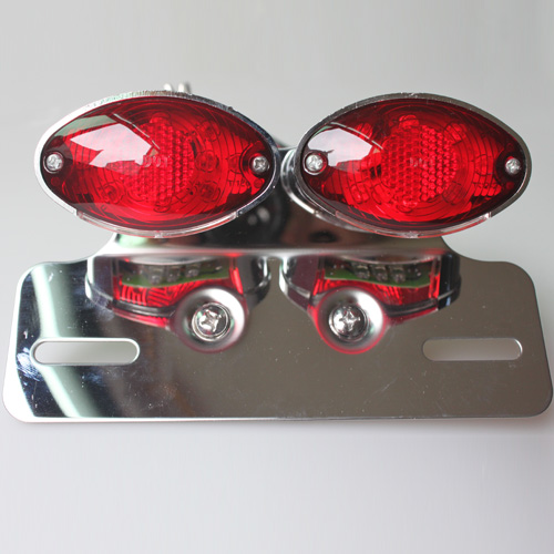 Motorcycle LED Lamp Turn signal Brake License Plate Cateye Tail