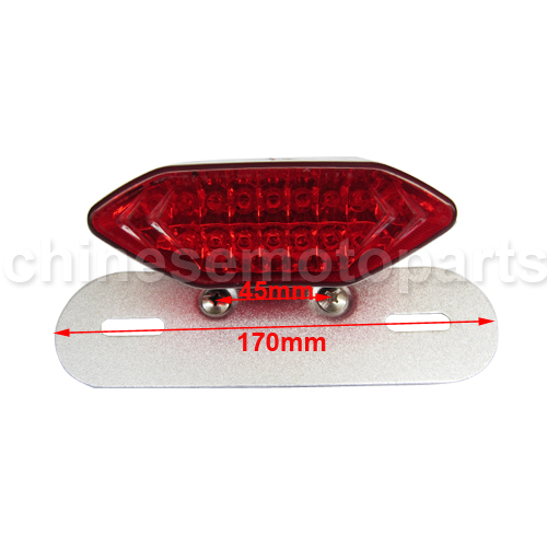 Red LED Taillights with License Plate