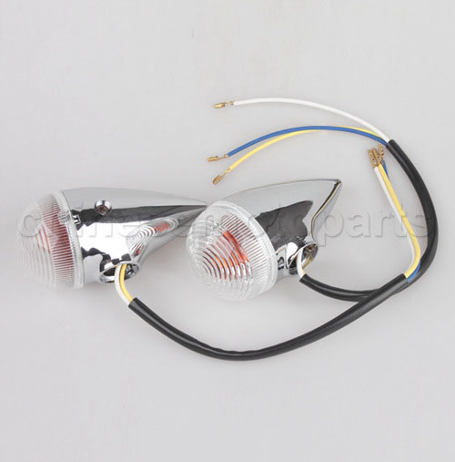 Clear Lens Chrome Front Turning Signal Light for YAMAHA XV1900 XV 1900