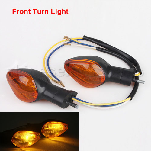 Front Turn Signals Indicator Blinker Light Amber Fit 2007-2013 HONDA CBR 600 RR