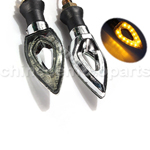 2Pcs Motorcycle Motorbike Amber 12 SMD LED Turn Signal Light Bulb Indicator 12V