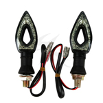 Hollow Knife Style LED Turn Signal Light Blinker Winker For Universal Motorcycle