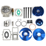 BLUE 44MM BIG BORE TOP END CNC KIT FIT ATV POCKET BIKE W/SCREEWS 2-STROKE ATV