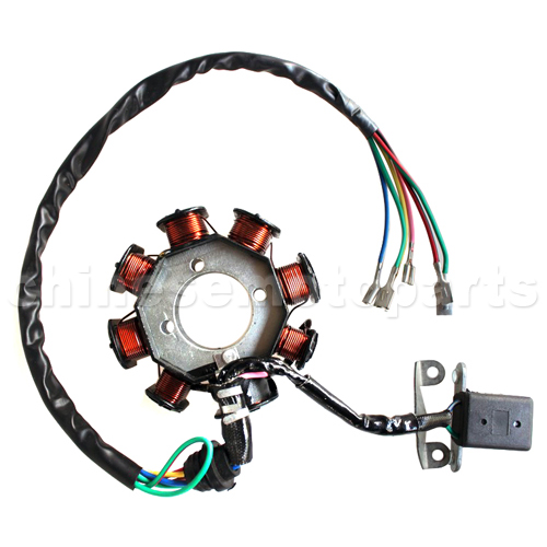 8-Coil Magneto Stator for CG 125cc-250cc ATV, Dirt Bike & Go Kart