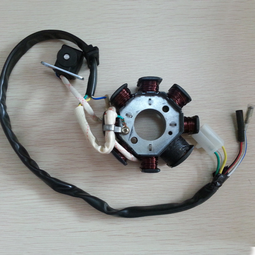 8 Coil Magneto Stator for 50cc Chinese GY6 Scooter With 3 Wire Plug and 2 Seperate Wires