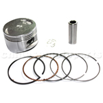 57.4mm PISTON RINGS WRIST PIN CIR CLIPS FOR GY6 150CC SCOOTER MOPED GO KART ATV