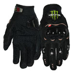 1Pair Black Motorcycle Cycling Bike Bicycle Full Finger Sports Protective Racing Glove