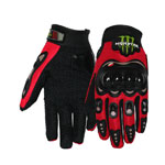1Pair RED Motorcycle Cycling Bike Bicycle Full Finger Sports Protective Racing Glove