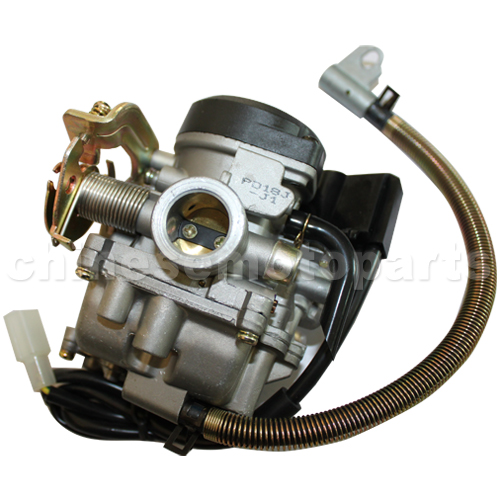 18mm Carburetor with Acceleration Pump for GY6 50cc Moped.