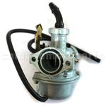 KUNFU 25mm Carburetor of High Quality with Cable Choke for 125cc ATV, Dirt Bike & Go Kart