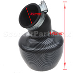 Performance 35mm Carbon Air Filter ATV Quad Moped Scooter Go kart Pit Dirt bike