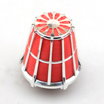 Chrome 35mm Red Foam Air Filter Pod Honda CB72 CB77 Super hawk 250 305