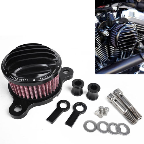 Rough Crafts Air Cleaner Intake Filter System for Harley Sportster XL883/1200