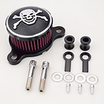 Black Chrome Skull Air Cleaner Intake Filter For Harley Sportster XL 1988-2015