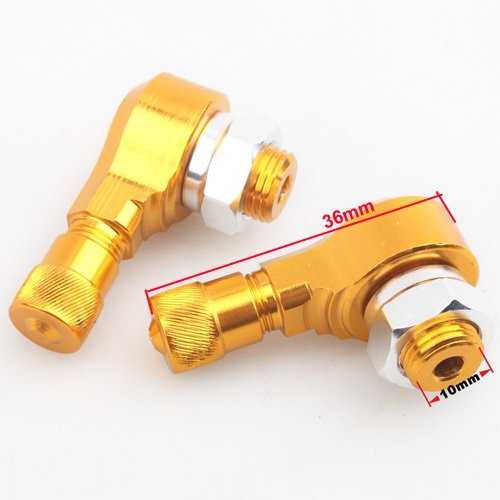 90 Degree CNC Aluminum Wheels Valve Stems for YAMAHA FORCE FRC RSZ JOG Z125 Golden