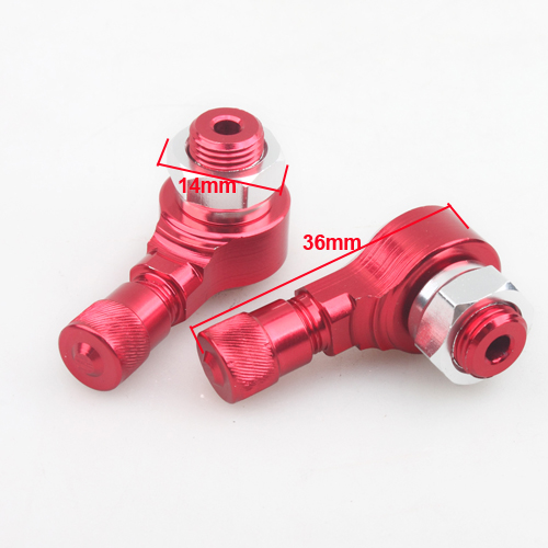 90 Degree Motorcycle CNC Aluminum Wheels Valve Stems for YAMAHA FORCE FRC RSZ JOG Z125 RED