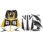 Decals for 50-125 Dirtbike-Yellow