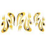 Yellow Decals For 50cc 70cc 90cc 110cc 125cc ATV Quad Taotao Roketa Sunl Baja SSR