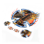 Flame Eagle Sticker/Decal Set For Motorcycle Motorbike