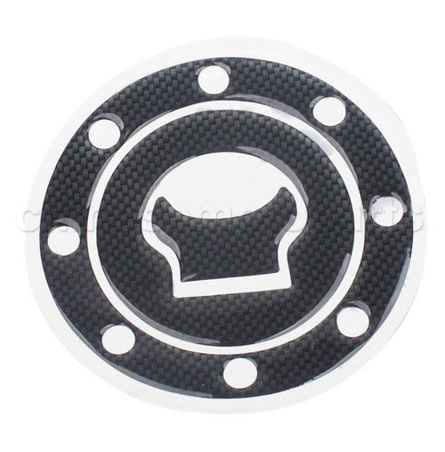 Carbon Fiber Fuel Tank Gas Cap Cover Pad Decal Stickers For SUZUKI